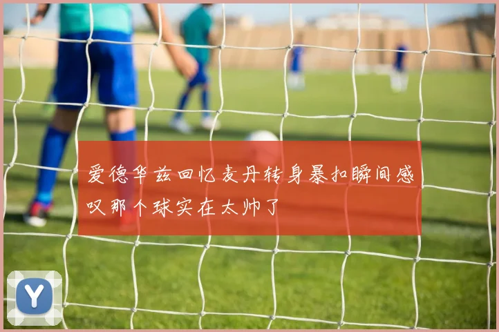 爱德华兹回忆麦丹转身暴扣瞬间感叹那个球实在太帅了